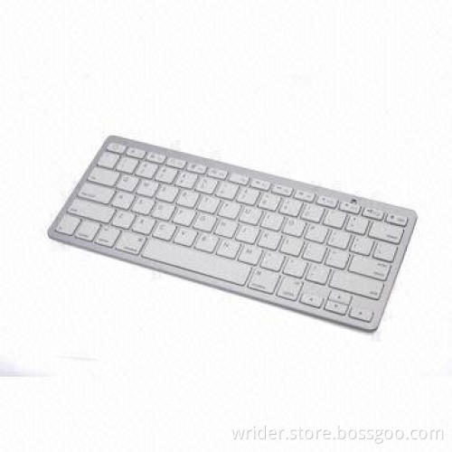 87-key Bluetooth Keyboard for Apple's iPad, with White Keys and Automatic Sleep Mode